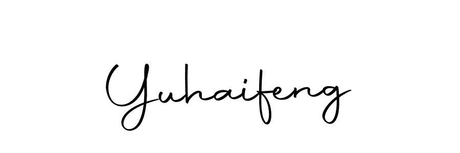 Use a signature maker to create a handwritten signature online. With this signature software, you can design (Autography-DOLnW) your own signature for name Yuhaifeng. Yuhaifeng signature style 10 images and pictures png