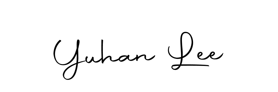 You should practise on your own different ways (Autography-DOLnW) to write your name (Yuhan Lee) in signature. don't let someone else do it for you. Yuhan Lee signature style 10 images and pictures png