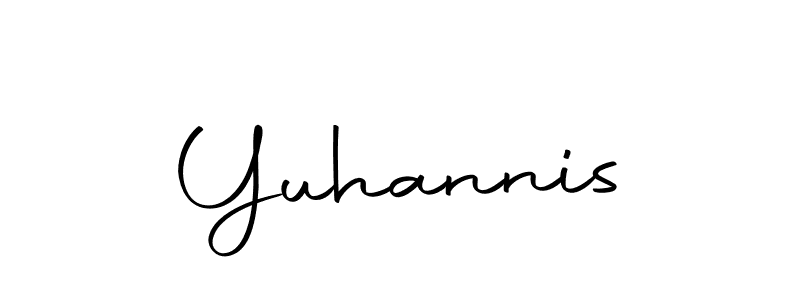 Use a signature maker to create a handwritten signature online. With this signature software, you can design (Autography-DOLnW) your own signature for name Yuhannis. Yuhannis signature style 10 images and pictures png