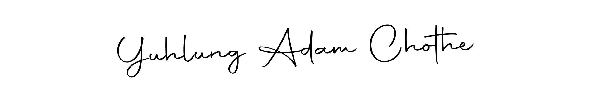 Use a signature maker to create a handwritten signature online. With this signature software, you can design (Autography-DOLnW) your own signature for name Yuhlung Adam Chothe. Yuhlung Adam Chothe signature style 10 images and pictures png