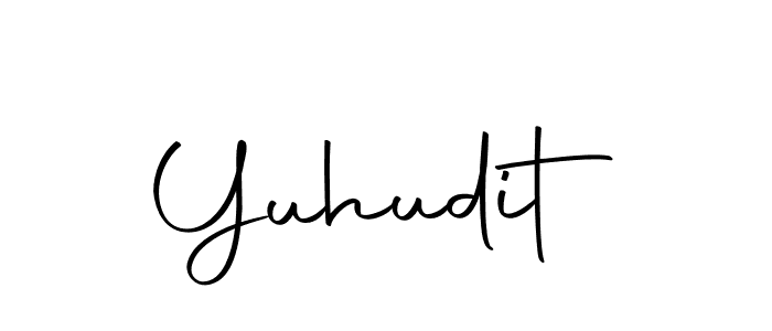 Use a signature maker to create a handwritten signature online. With this signature software, you can design (Autography-DOLnW) your own signature for name Yuhudit. Yuhudit signature style 10 images and pictures png