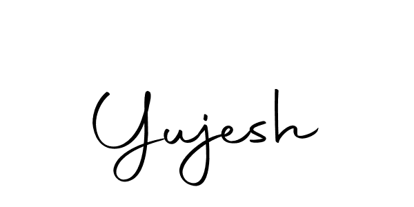 The best way (Autography-DOLnW) to make a short signature is to pick only two or three words in your name. The name Yujesh include a total of six letters. For converting this name. Yujesh signature style 10 images and pictures png