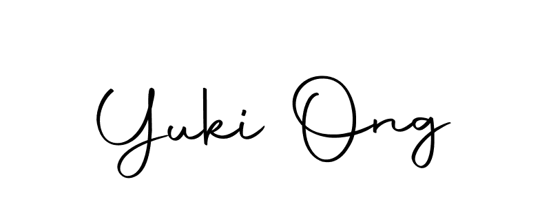 You should practise on your own different ways (Autography-DOLnW) to write your name (Yuki Ong) in signature. don't let someone else do it for you. Yuki Ong signature style 10 images and pictures png