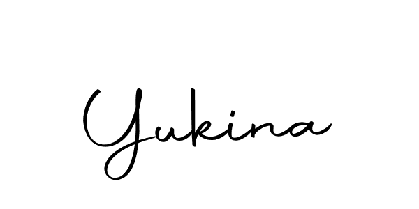 Yukina stylish signature style. Best Handwritten Sign (Autography-DOLnW) for my name. Handwritten Signature Collection Ideas for my name Yukina. Yukina signature style 10 images and pictures png