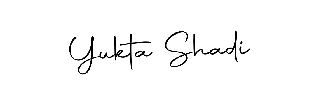 Make a beautiful signature design for name Yukta Shadi. With this signature (Autography-DOLnW) style, you can create a handwritten signature for free. Yukta Shadi signature style 10 images and pictures png