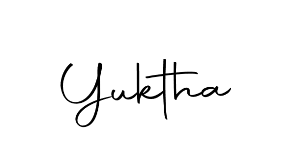 Design your own signature with our free online signature maker. With this signature software, you can create a handwritten (Autography-DOLnW) signature for name Yuktha. Yuktha signature style 10 images and pictures png