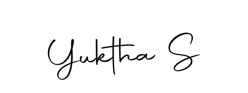 Design your own signature with our free online signature maker. With this signature software, you can create a handwritten (Autography-DOLnW) signature for name Yuktha S. Yuktha S signature style 10 images and pictures png