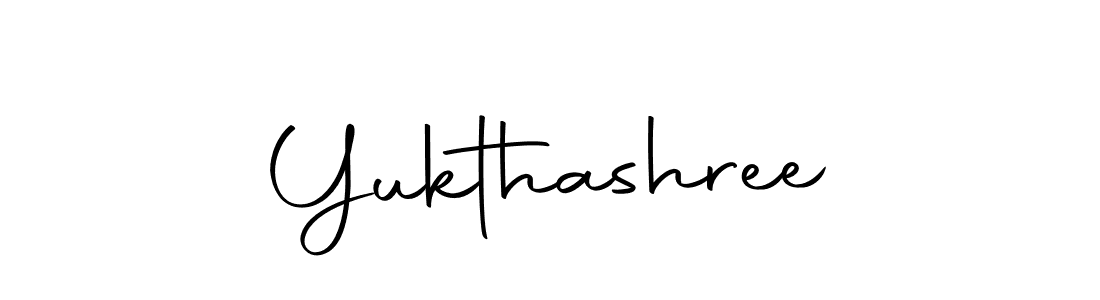 Design your own signature with our free online signature maker. With this signature software, you can create a handwritten (Autography-DOLnW) signature for name Yukthashree. Yukthashree signature style 10 images and pictures png