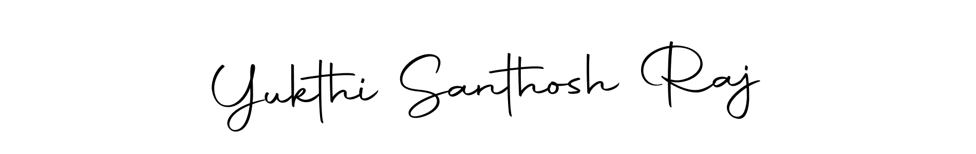 It looks lik you need a new signature style for name Yukthi Santhosh Raj. Design unique handwritten (Autography-DOLnW) signature with our free signature maker in just a few clicks. Yukthi Santhosh Raj signature style 10 images and pictures png