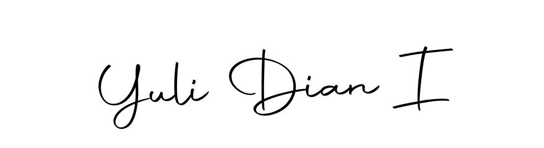 Similarly Autography-DOLnW is the best handwritten signature design. Signature creator online .You can use it as an online autograph creator for name Yuli Dian I. Yuli Dian I signature style 10 images and pictures png