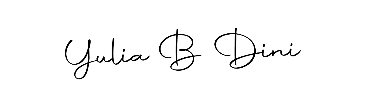 Yulia B Dini stylish signature style. Best Handwritten Sign (Autography-DOLnW) for my name. Handwritten Signature Collection Ideas for my name Yulia B Dini. Yulia B Dini signature style 10 images and pictures png
