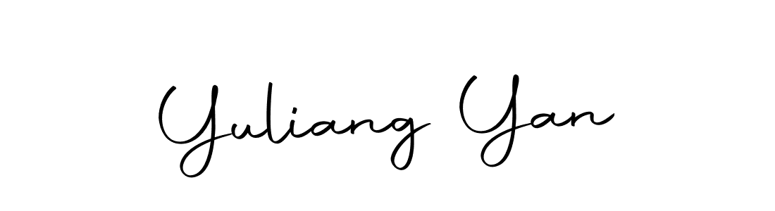 Yuliang Yan stylish signature style. Best Handwritten Sign (Autography-DOLnW) for my name. Handwritten Signature Collection Ideas for my name Yuliang Yan. Yuliang Yan signature style 10 images and pictures png