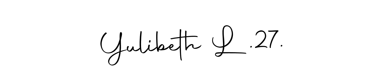 Similarly Autography-DOLnW is the best handwritten signature design. Signature creator online .You can use it as an online autograph creator for name Yulibeth L .27.. Yulibeth L .27. signature style 10 images and pictures png