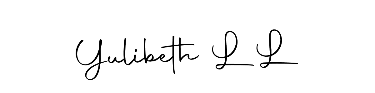 if you are searching for the best signature style for your name Yulibeth L L. so please give up your signature search. here we have designed multiple signature styles  using Autography-DOLnW. Yulibeth L L signature style 10 images and pictures png