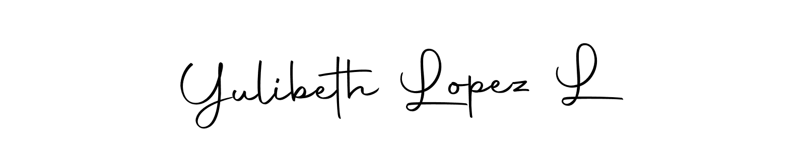 Best and Professional Signature Style for Yulibeth Lopez L. Autography-DOLnW Best Signature Style Collection. Yulibeth Lopez L signature style 10 images and pictures png