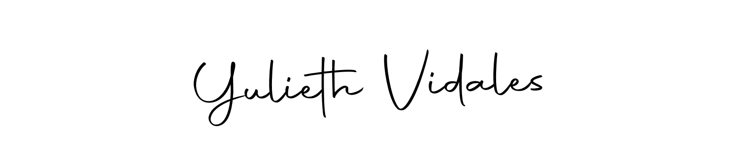 Make a beautiful signature design for name Yulieth Vidales. With this signature (Autography-DOLnW) style, you can create a handwritten signature for free. Yulieth Vidales signature style 10 images and pictures png