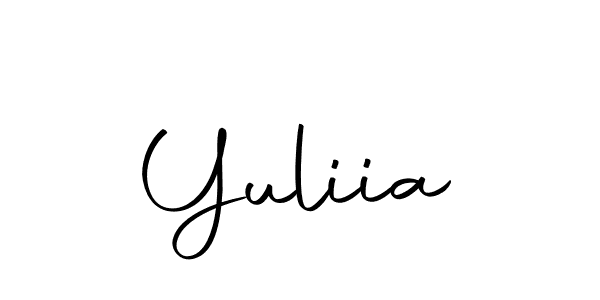 How to make Yuliia name signature. Use Autography-DOLnW style for creating short signs online. This is the latest handwritten sign. Yuliia signature style 10 images and pictures png