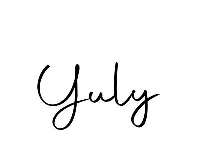 Make a beautiful signature design for name Yuly. Use this online signature maker to create a handwritten signature for free. Yuly signature style 10 images and pictures png