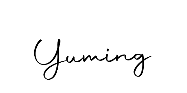 Design your own signature with our free online signature maker. With this signature software, you can create a handwritten (Autography-DOLnW) signature for name Yuming. Yuming signature style 10 images and pictures png