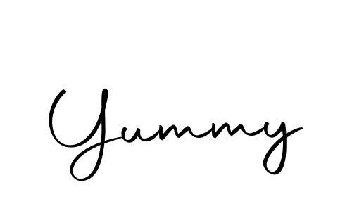 Design your own signature with our free online signature maker. With this signature software, you can create a handwritten (Autography-DOLnW) signature for name Yummy. Yummy signature style 10 images and pictures png