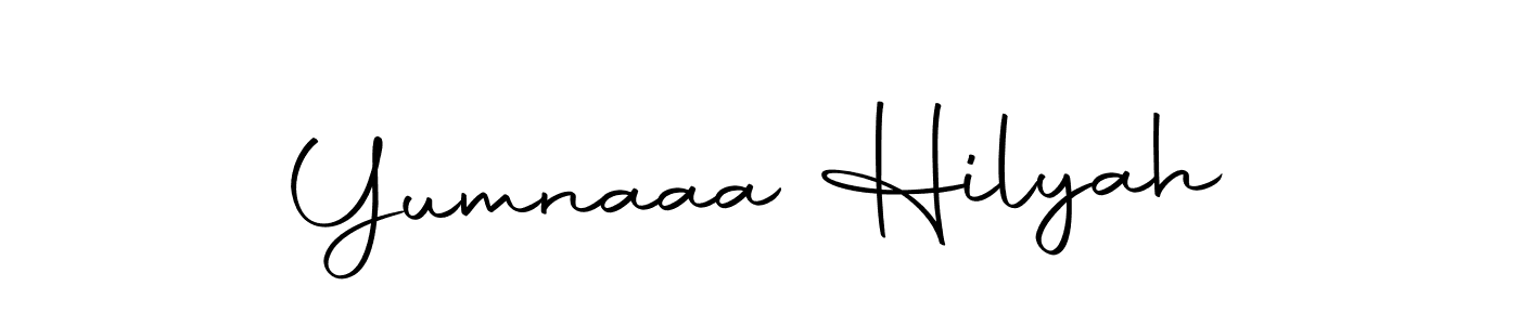 The best way (Autography-DOLnW) to make a short signature is to pick only two or three words in your name. The name Yumnaaa Hilyah include a total of six letters. For converting this name. Yumnaaa Hilyah signature style 10 images and pictures png