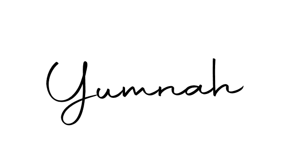 Make a beautiful signature design for name Yumnah. With this signature (Autography-DOLnW) style, you can create a handwritten signature for free. Yumnah signature style 10 images and pictures png