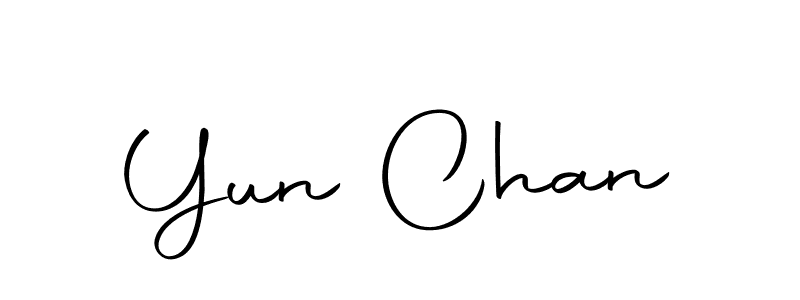 Create a beautiful signature design for name Yun Chan. With this signature (Autography-DOLnW) fonts, you can make a handwritten signature for free. Yun Chan signature style 10 images and pictures png