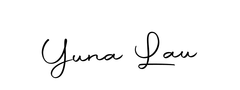 Also we have Yuna Lau name is the best signature style. Create professional handwritten signature collection using Autography-DOLnW autograph style. Yuna Lau signature style 10 images and pictures png