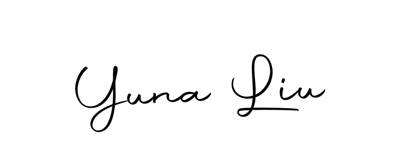 Make a beautiful signature design for name Yuna Liu. Use this online signature maker to create a handwritten signature for free. Yuna Liu signature style 10 images and pictures png