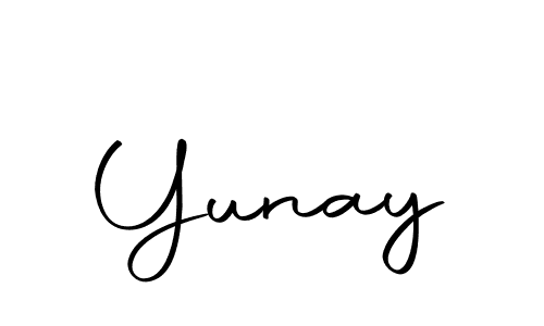 Create a beautiful signature design for name Yunay. With this signature (Autography-DOLnW) fonts, you can make a handwritten signature for free. Yunay signature style 10 images and pictures png