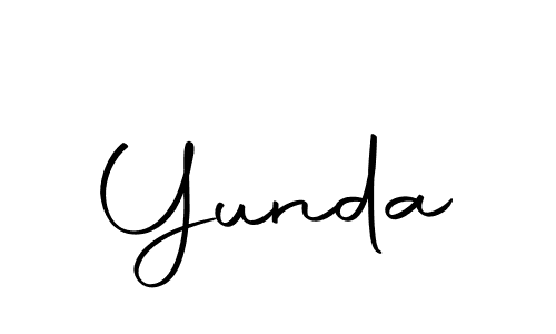 You should practise on your own different ways (Autography-DOLnW) to write your name (Yunda) in signature. don't let someone else do it for you. Yunda signature style 10 images and pictures png