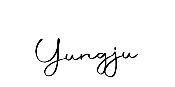 Create a beautiful signature design for name Yungju. With this signature (Autography-DOLnW) fonts, you can make a handwritten signature for free. Yungju signature style 10 images and pictures png