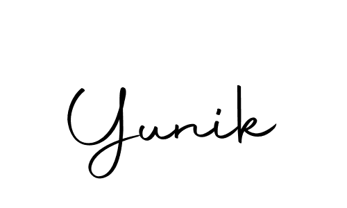 Also we have Yunik name is the best signature style. Create professional handwritten signature collection using Autography-DOLnW autograph style. Yunik signature style 10 images and pictures png