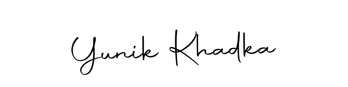 Also we have Yunik Khadka name is the best signature style. Create professional handwritten signature collection using Autography-DOLnW autograph style. Yunik Khadka signature style 10 images and pictures png
