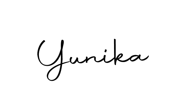 Yunika stylish signature style. Best Handwritten Sign (Autography-DOLnW) for my name. Handwritten Signature Collection Ideas for my name Yunika. Yunika signature style 10 images and pictures png