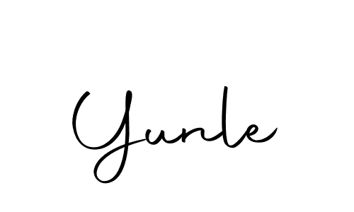 Yunle stylish signature style. Best Handwritten Sign (Autography-DOLnW) for my name. Handwritten Signature Collection Ideas for my name Yunle. Yunle signature style 10 images and pictures png