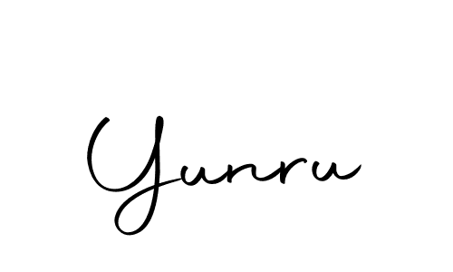 Make a beautiful signature design for name Yunru. With this signature (Autography-DOLnW) style, you can create a handwritten signature for free. Yunru signature style 10 images and pictures png