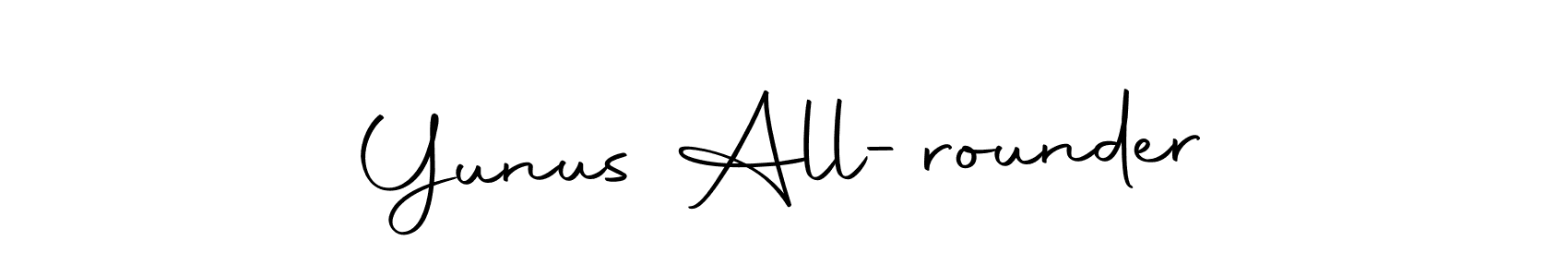 How to make Yunus All-rounder signature? Autography-DOLnW is a professional autograph style. Create handwritten signature for Yunus All-rounder name. Yunus All-rounder signature style 10 images and pictures png