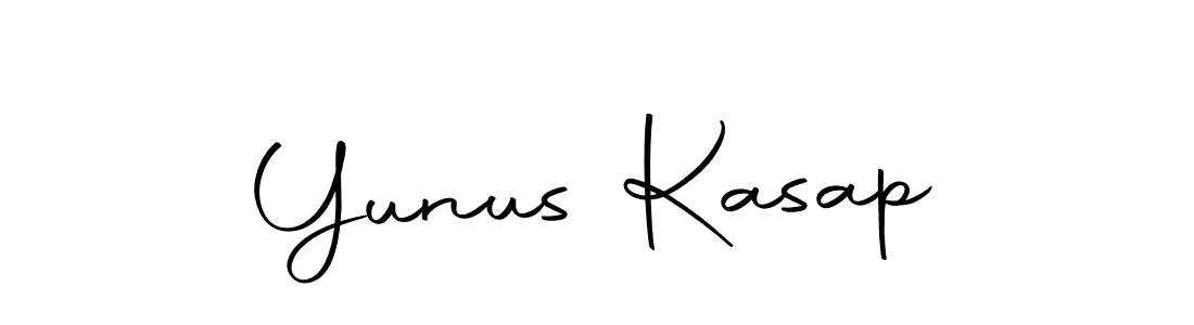 How to make Yunus Kasap name signature. Use Autography-DOLnW style for creating short signs online. This is the latest handwritten sign. Yunus Kasap signature style 10 images and pictures png