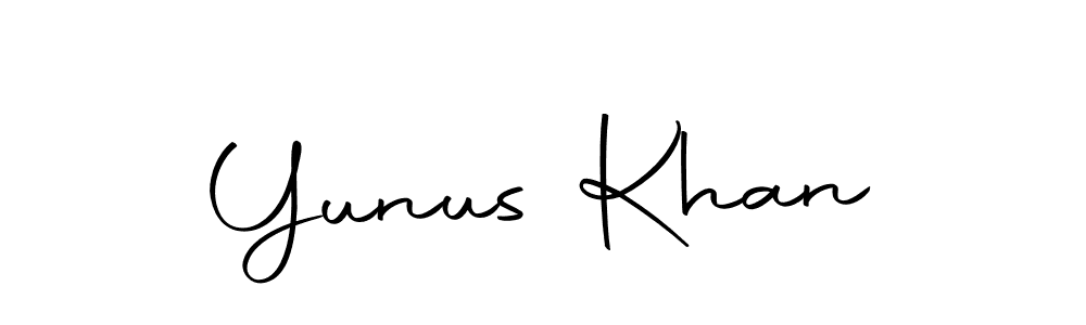 Design your own signature with our free online signature maker. With this signature software, you can create a handwritten (Autography-DOLnW) signature for name Yunus Khan. Yunus Khan signature style 10 images and pictures png