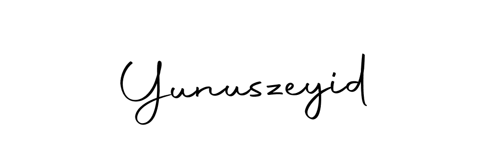 Design your own signature with our free online signature maker. With this signature software, you can create a handwritten (Autography-DOLnW) signature for name Yunuszeyid. Yunuszeyid signature style 10 images and pictures png