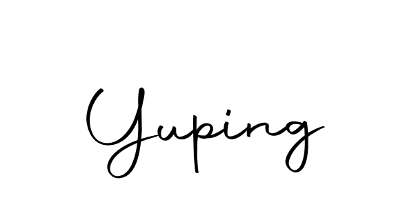 How to make Yuping name signature. Use Autography-DOLnW style for creating short signs online. This is the latest handwritten sign. Yuping signature style 10 images and pictures png