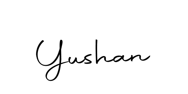 You should practise on your own different ways (Autography-DOLnW) to write your name (Yushan) in signature. don't let someone else do it for you. Yushan signature style 10 images and pictures png