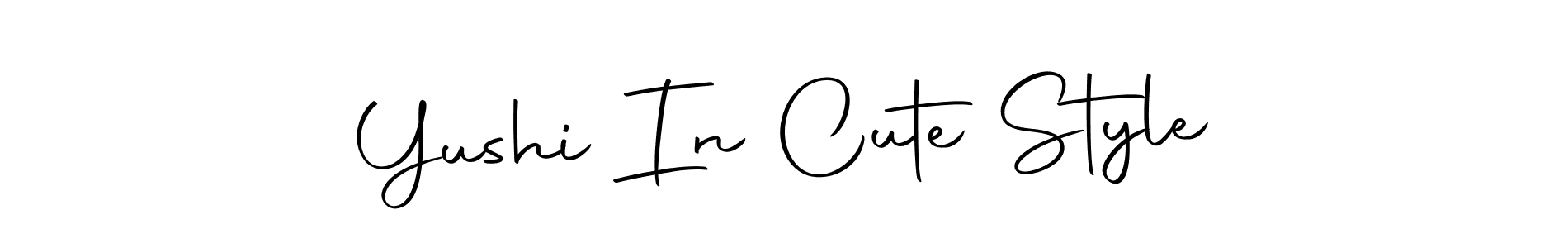 How to make Yushi In Cute Style signature? Autography-DOLnW is a professional autograph style. Create handwritten signature for Yushi In Cute Style name. Yushi In Cute Style signature style 10 images and pictures png