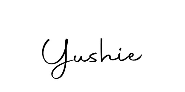 How to make Yushie signature? Autography-DOLnW is a professional autograph style. Create handwritten signature for Yushie name. Yushie signature style 10 images and pictures png