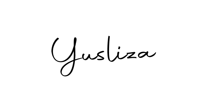 Similarly Autography-DOLnW is the best handwritten signature design. Signature creator online .You can use it as an online autograph creator for name Yusliza. Yusliza signature style 10 images and pictures png