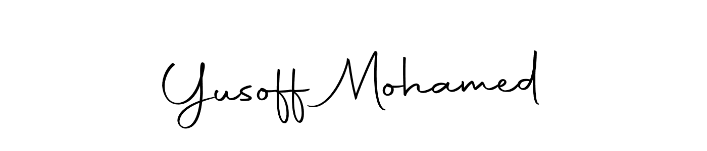 Make a short Yusoff Mohamed signature style. Manage your documents anywhere anytime using Autography-DOLnW. Create and add eSignatures, submit forms, share and send files easily. Yusoff Mohamed signature style 10 images and pictures png
