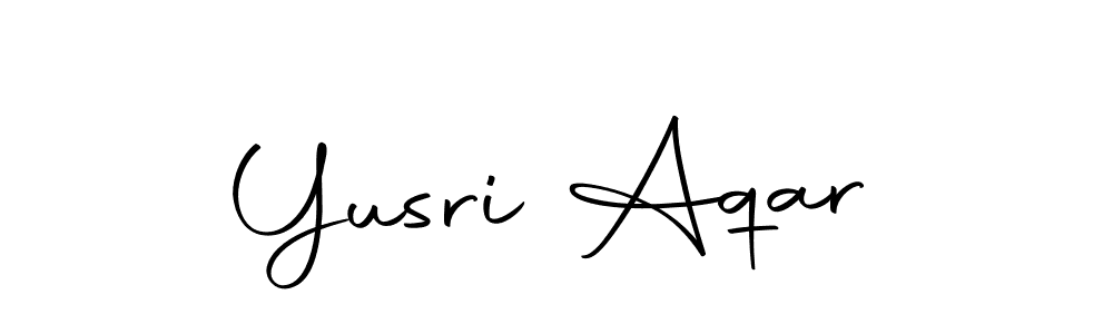 The best way (Autography-DOLnW) to make a short signature is to pick only two or three words in your name. The name Yusri Aqar include a total of six letters. For converting this name. Yusri Aqar signature style 10 images and pictures png
