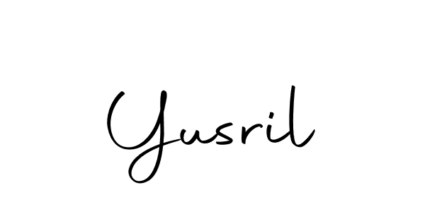 Design your own signature with our free online signature maker. With this signature software, you can create a handwritten (Autography-DOLnW) signature for name Yusril. Yusril signature style 10 images and pictures png