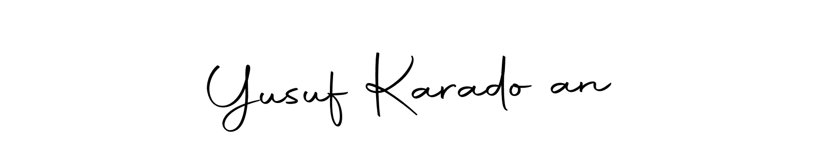 if you are searching for the best signature style for your name Yusuf Karadoğan. so please give up your signature search. here we have designed multiple signature styles  using Autography-DOLnW. Yusuf Karadoğan signature style 10 images and pictures png